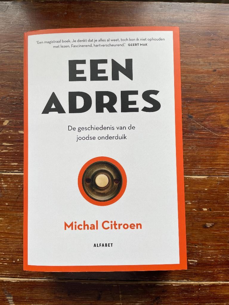 Michal Citroen Een adres (Joodse onderduik) 2024 nieuw, Boeken, Oorlog en Militair, Tweede Wereldoorlog, Nieuw, Algemeen, Michal Citroen