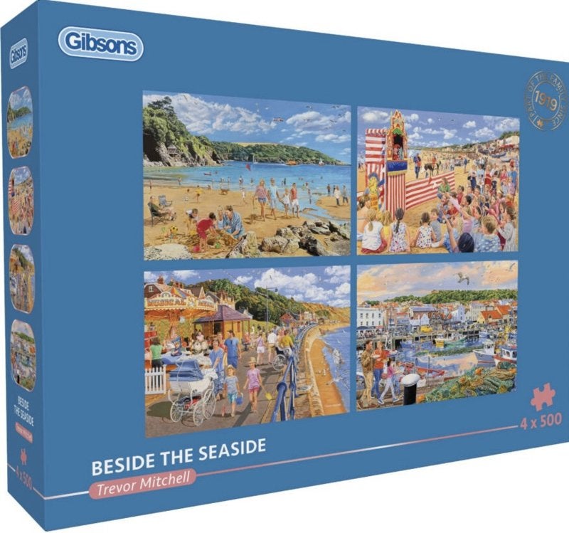 Gibsons - Beside the Seaside - 4x500 stukjes, Ophalen of Verzenden, 500 t/m 1500 stukjes, Nieuw, Legpuzzel