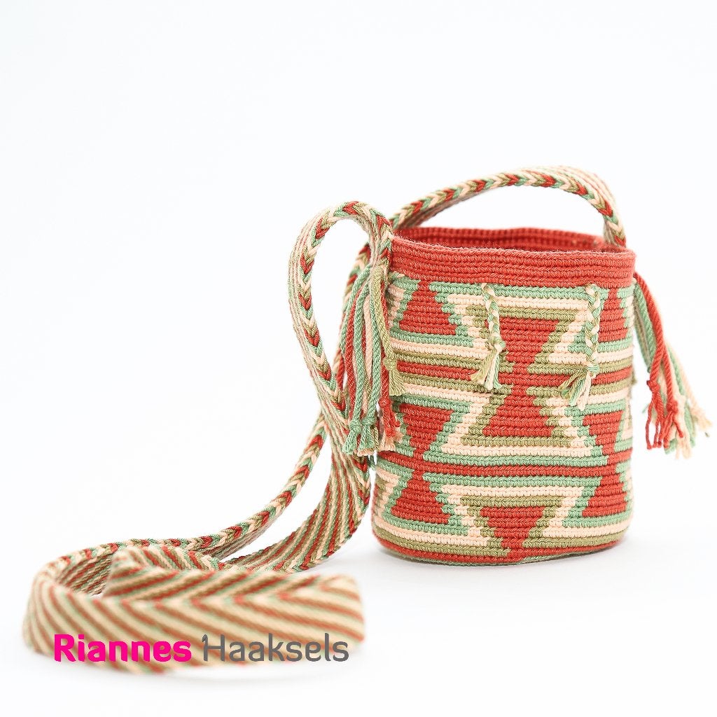 Mochila - tas - Boho - handgemaakt - festival tasje, Ophalen of Verzenden, Nieuw, Bruin, Overige merken
