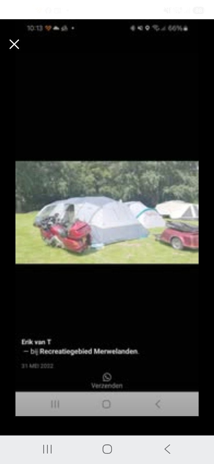 Oppomp tent -  compleet met alle toebehoren, Ophalen