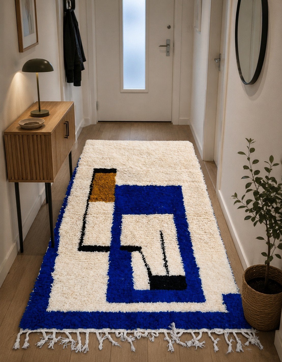 Berber Marokkaans Teppich Vloerkleed 2,5 x 1,5m, 100 tot 150 cm, Crème, 200 cm of meer, Ophalen of Verzenden