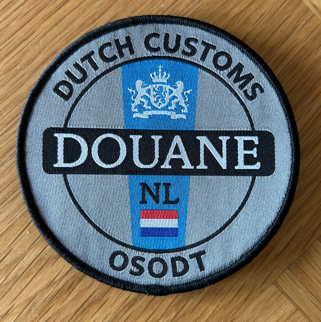 Patch Douane, Verzenden, Luchtmacht, Nederland, Embleem of Badge