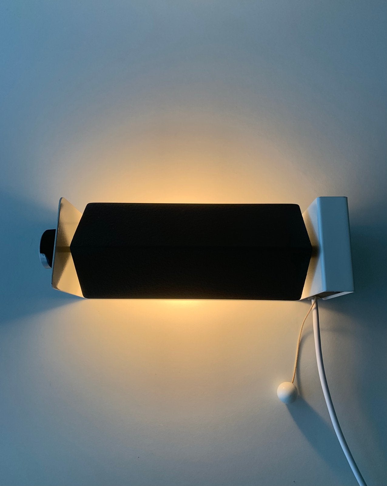 Hiemstra evolux wall lamp 60s silence of the lamps, Gebruikt, E14 (klein), Ophalen of Verzenden, Verstelbaar