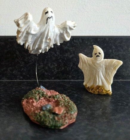 Lemax Spooky Town 2x spoken ghost geesten Halloween, Ophalen of Verzenden, Gebruikt