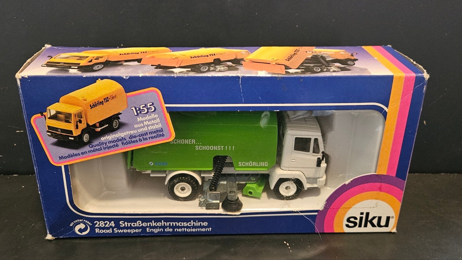 siku mercedes veegmachine, Ophalen of Verzenden, Zo goed als nieuw, Bus of Vrachtwagen, SIKU