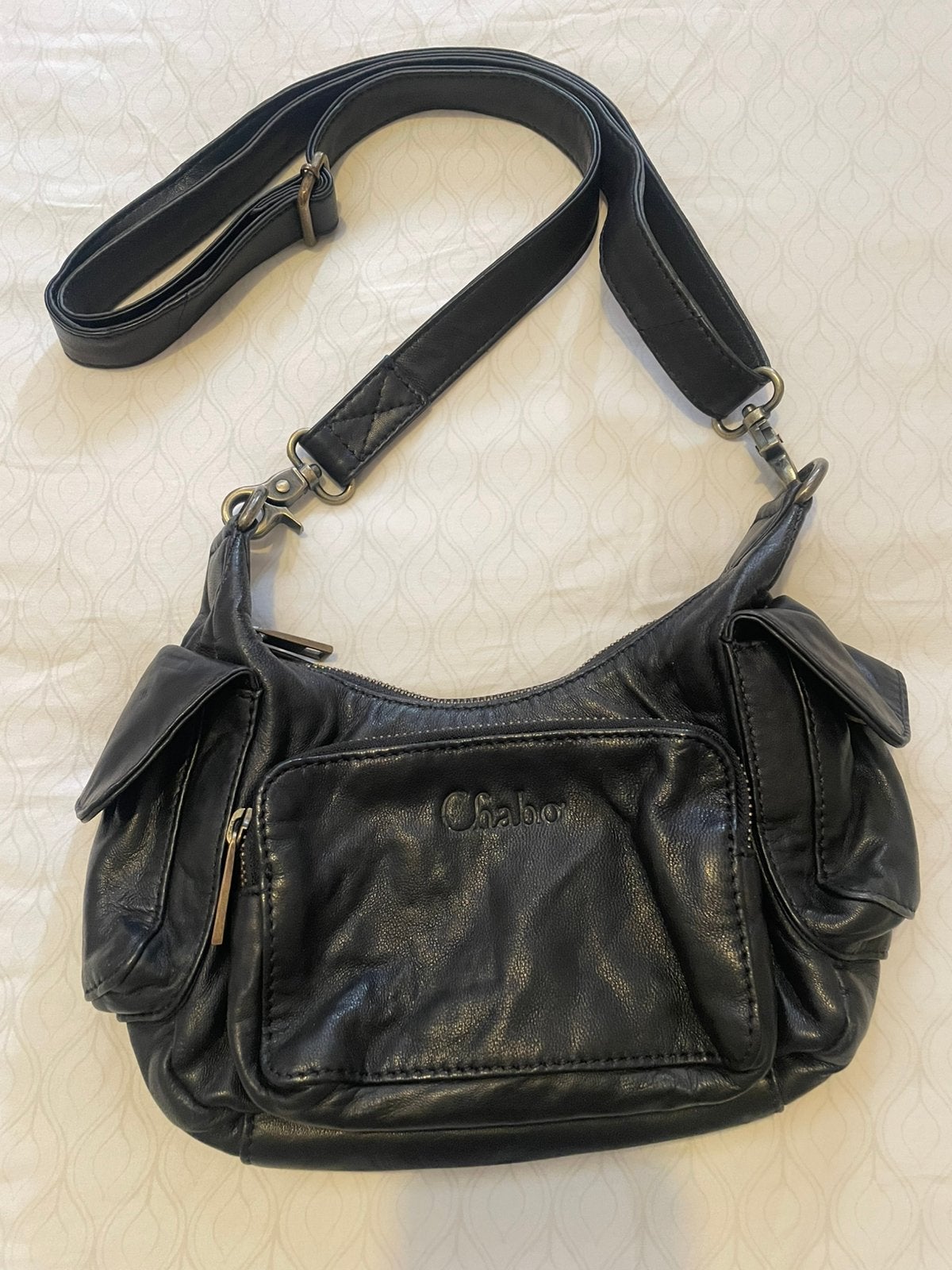 Chabo Bags leren crossbody tas Zwart Zo goed als nieuw, Sieraden, Tassen en Uiterlijk, Tassen | Damestassen, Ophalen of Verzenden