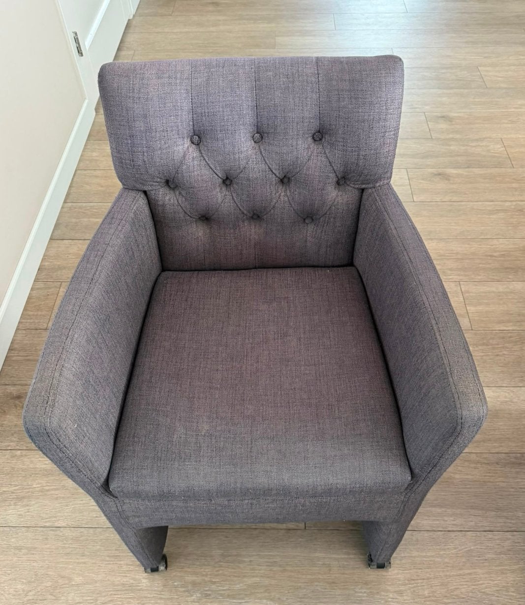 6 eekamerstoelen, Ophalen, Gebruikt, Grijs, Vijf, Zes of meer stoelen