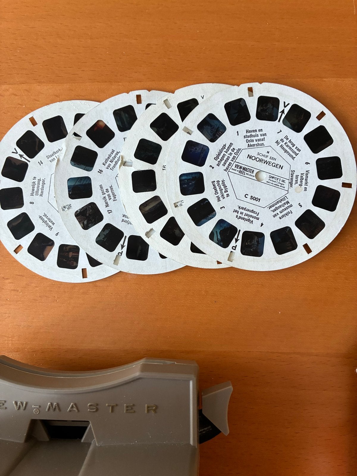 GAF View-Master met 4 schijfjes van Noorwegen in originele d, Verzamelen, Ophalen of Verzenden, Gebruikt