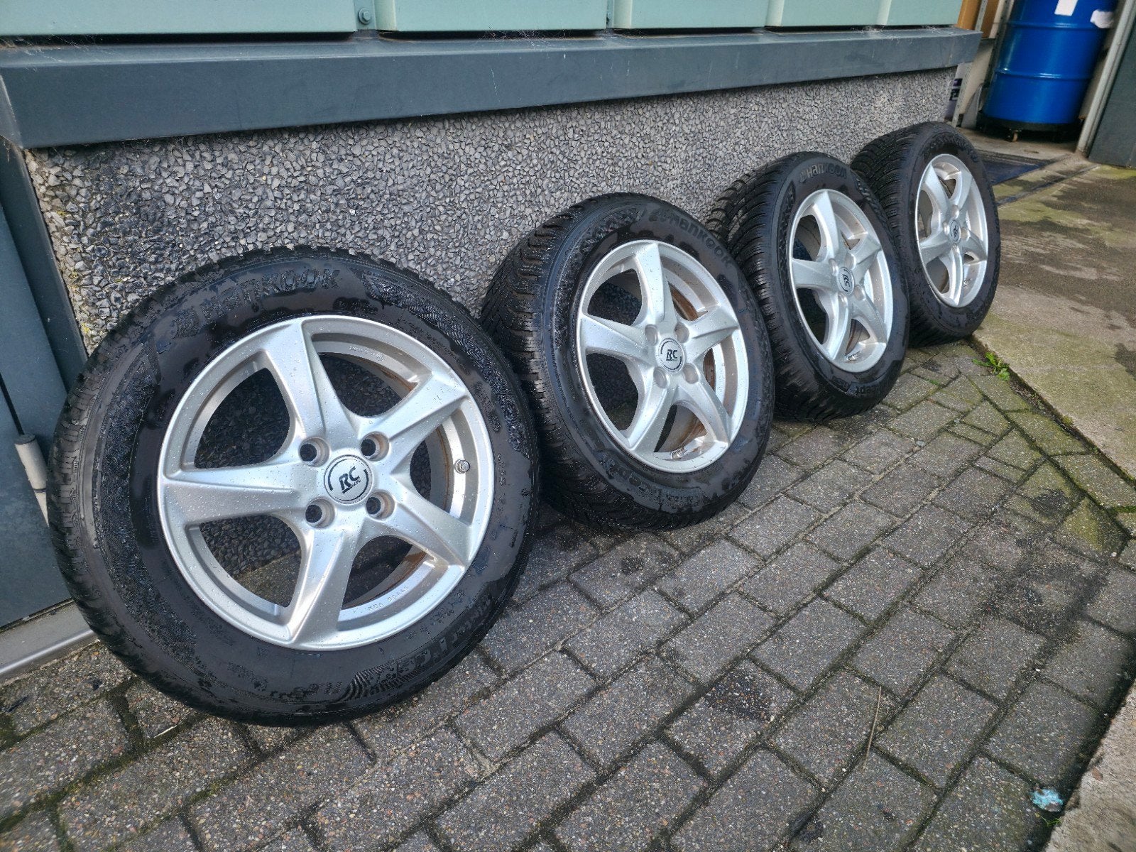 Ford fiesta velgen met zgan winterbanden, Ophalen, Gebruikt, 15 inch, Banden en Velgen