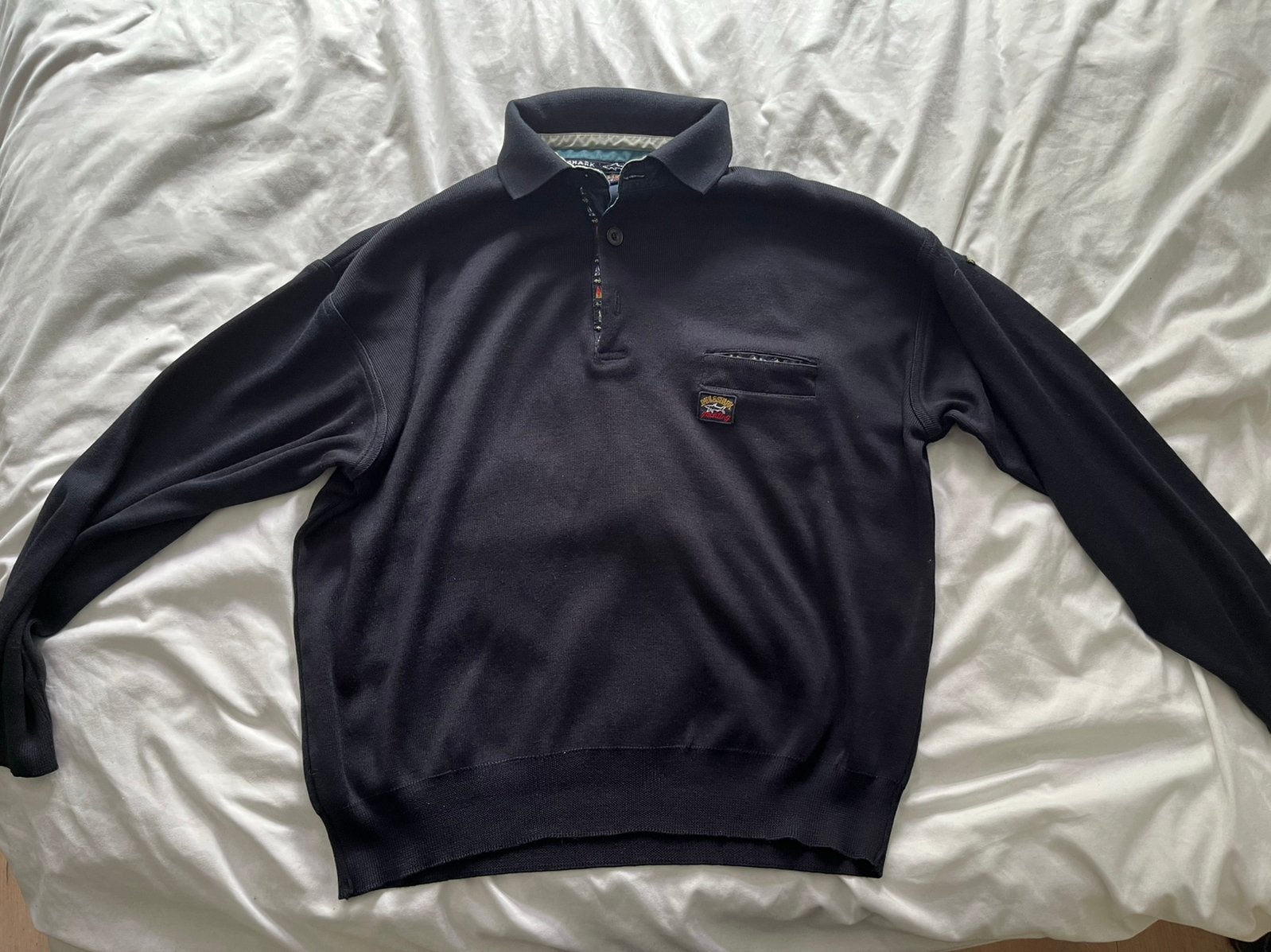 Paul & Shark Yachting knit polo navy, XXL, Ophalen of Verzenden, Zo goed als nieuw, Overige maten, Blauw
