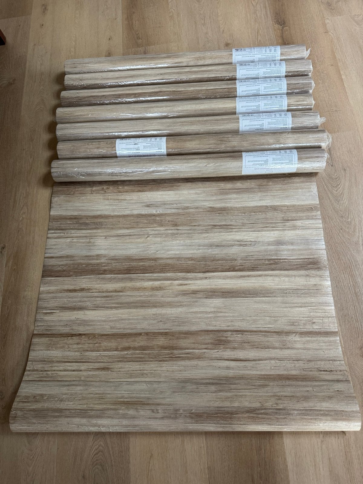Elitis Vinyl Behang Eldorado Isola 1 meter breed- 8 Rollen, Materiaallook, Bruin, Ophalen of Verzenden, Vinylbehang