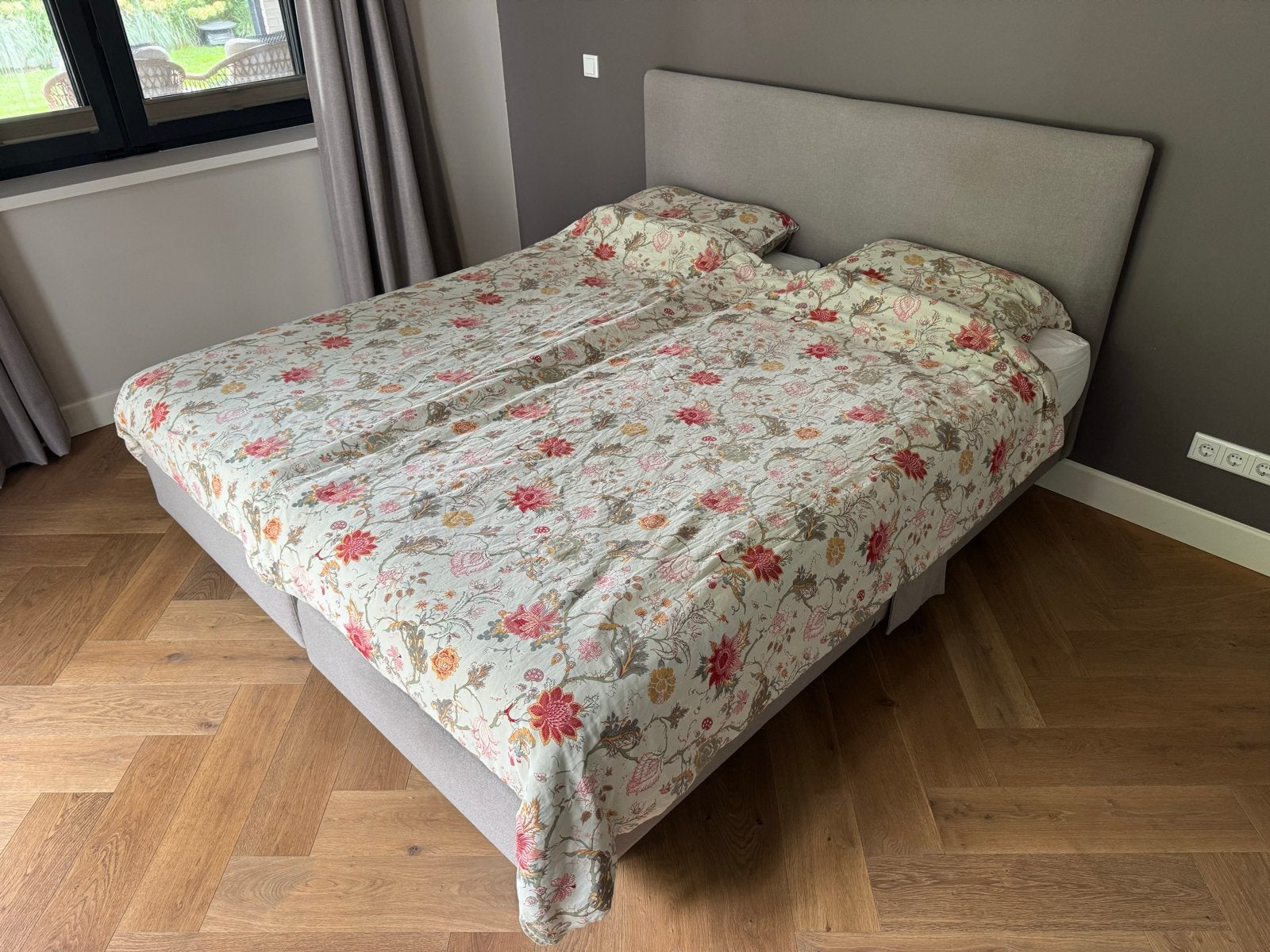 Auping Boxspring 2-motorig, Huis en Inrichting, Ophalen, Overige kleuren, Tweepersoons, 180 cm