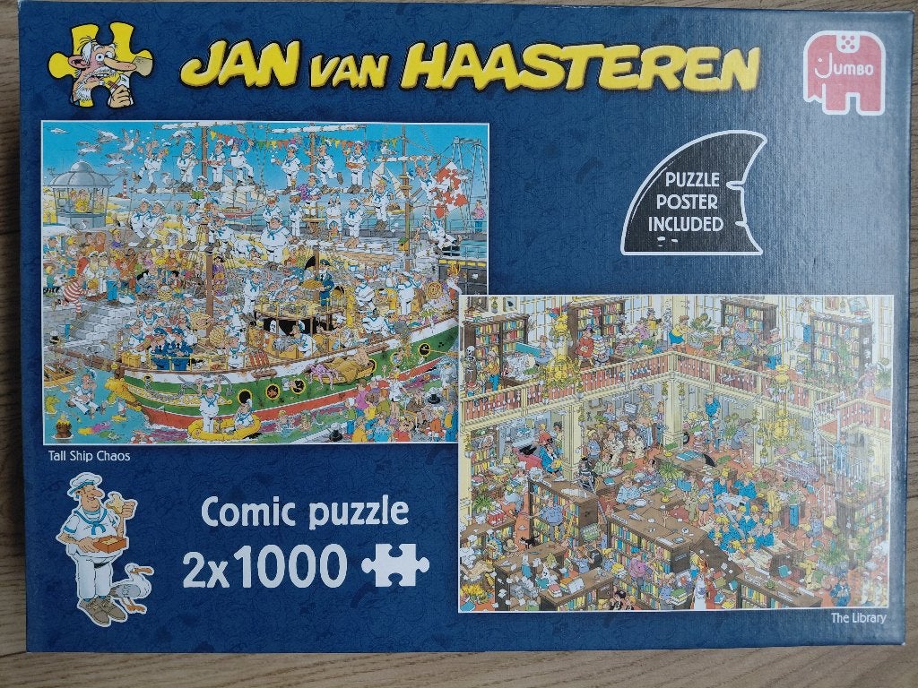 Jan van Haasteren legpuzzels, Ophalen, 500 t/m 1500 stukjes, Zo goed als nieuw, Legpuzzel