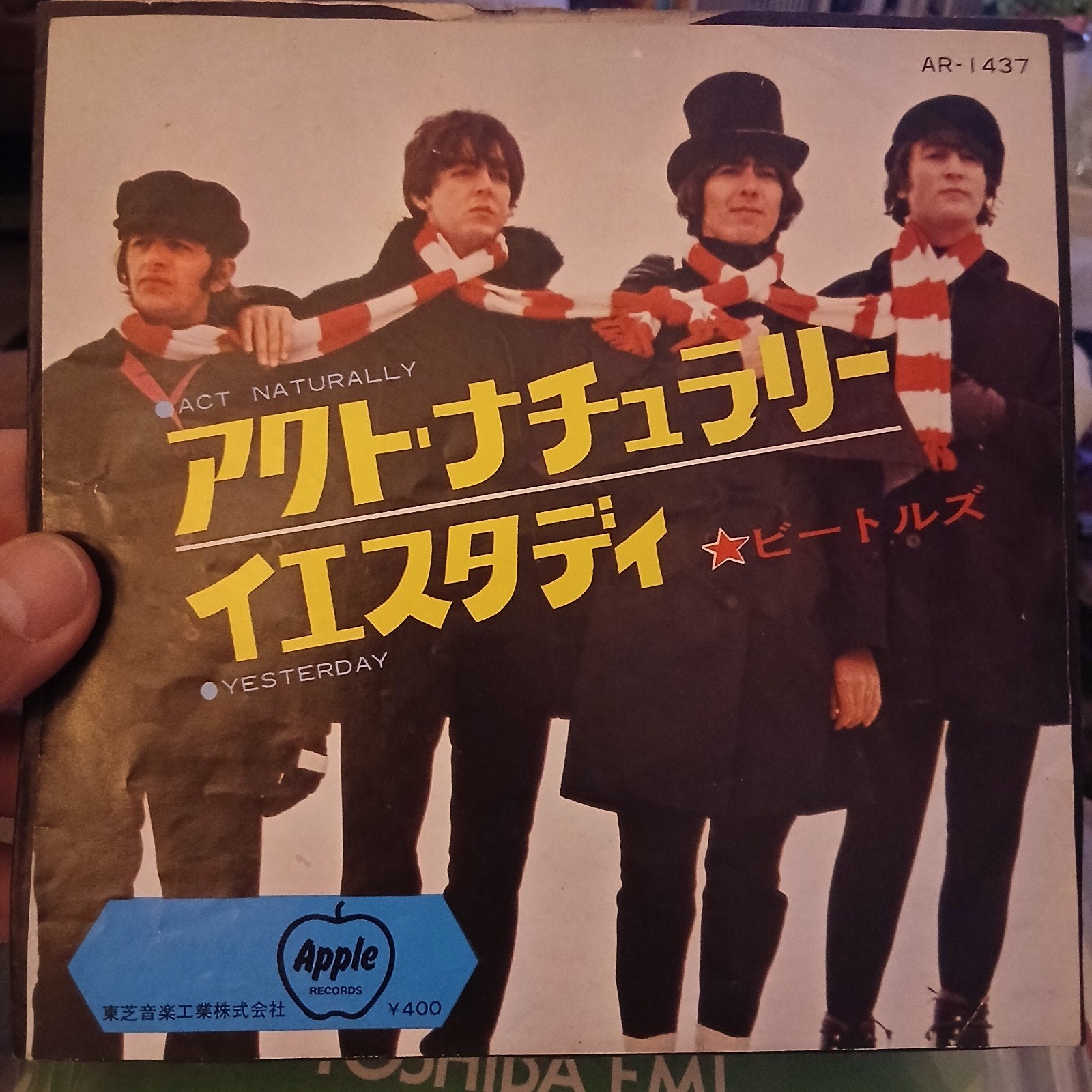 The Beatles - Act Naturally / Yesterday (Japan Single), Cd's en Dvd's, Vinyl Singles, Fotohoes, 7 inch, Single, Ophalen of Verzenden