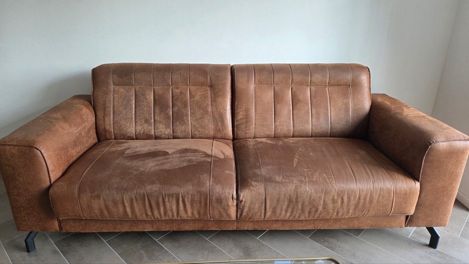 2,5-zits bankstel, 220x90 cm, 4 jaar oud, Gebruikt, Driepersoons, 75 tot 100 cm, Ophalen of Verzenden