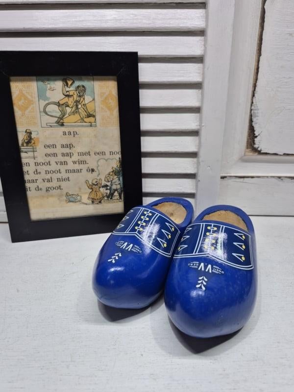 Blauwe kinderklompjes, Antiek en Kunst, Ophalen of Verzenden