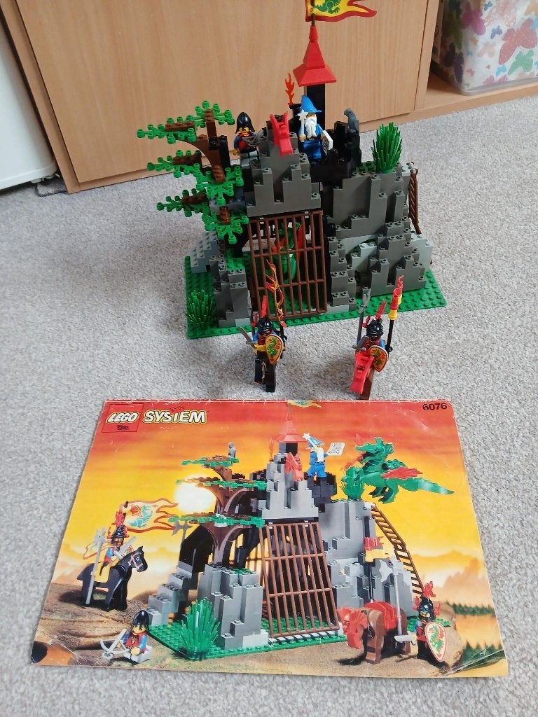 lego casttle 6076 Dark dragons den., Ophalen, Gebruikt, Lego, Compleet