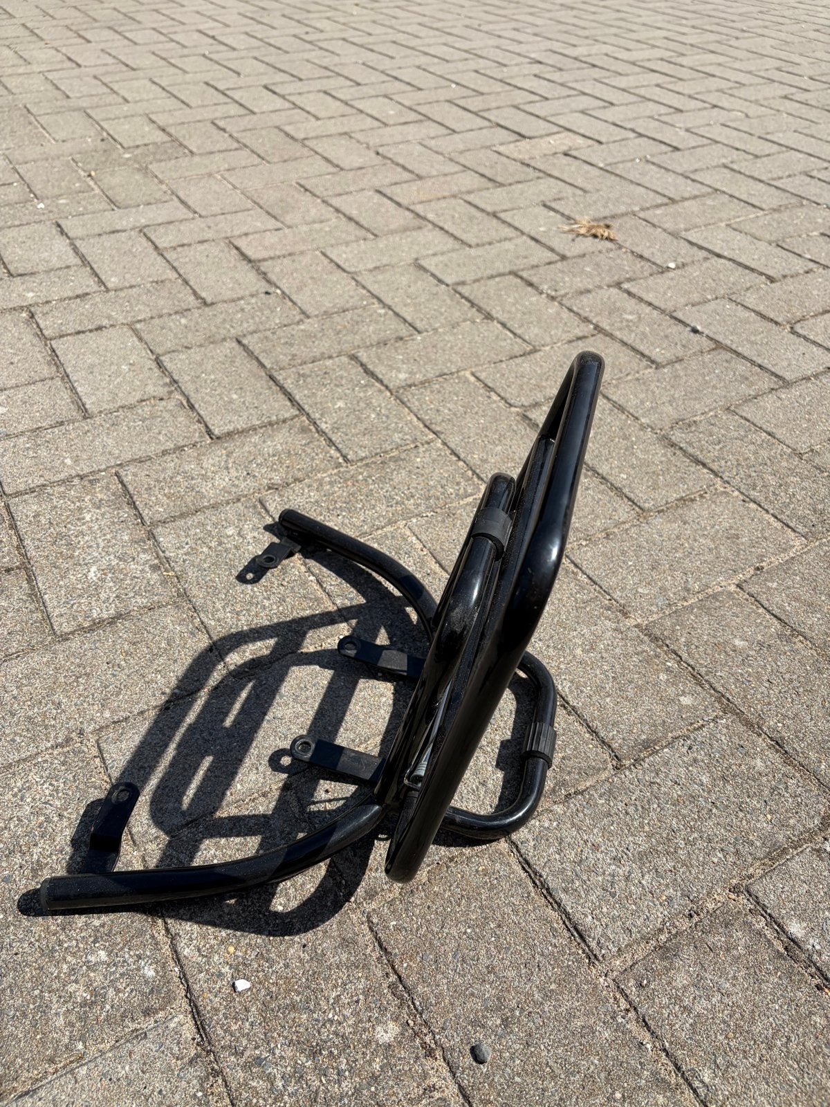 Zwart bagagerek voor scooter of motor, Ophalen, Zo goed als nieuw