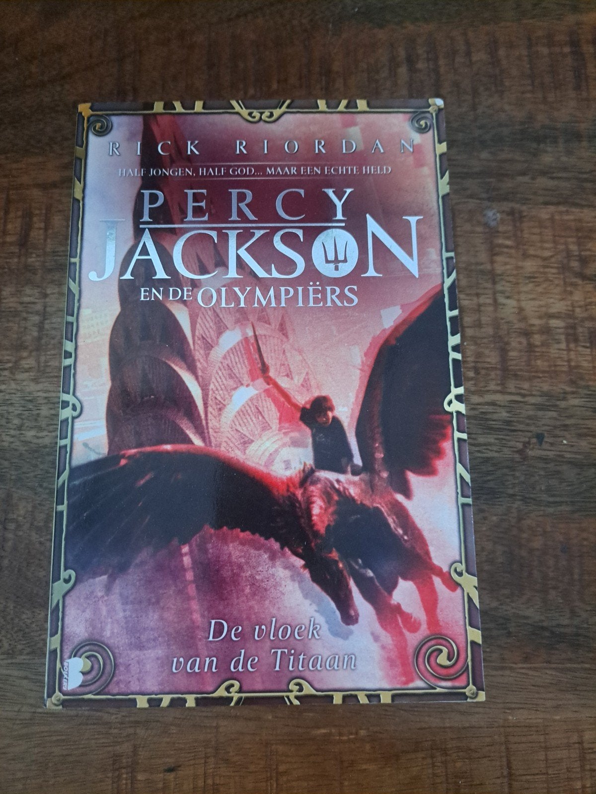 Percy Jackson en de Olympiërs: De vloek van de Titaan, Ophalen of Verzenden, Gelezen, Rick Riordan, Fictie