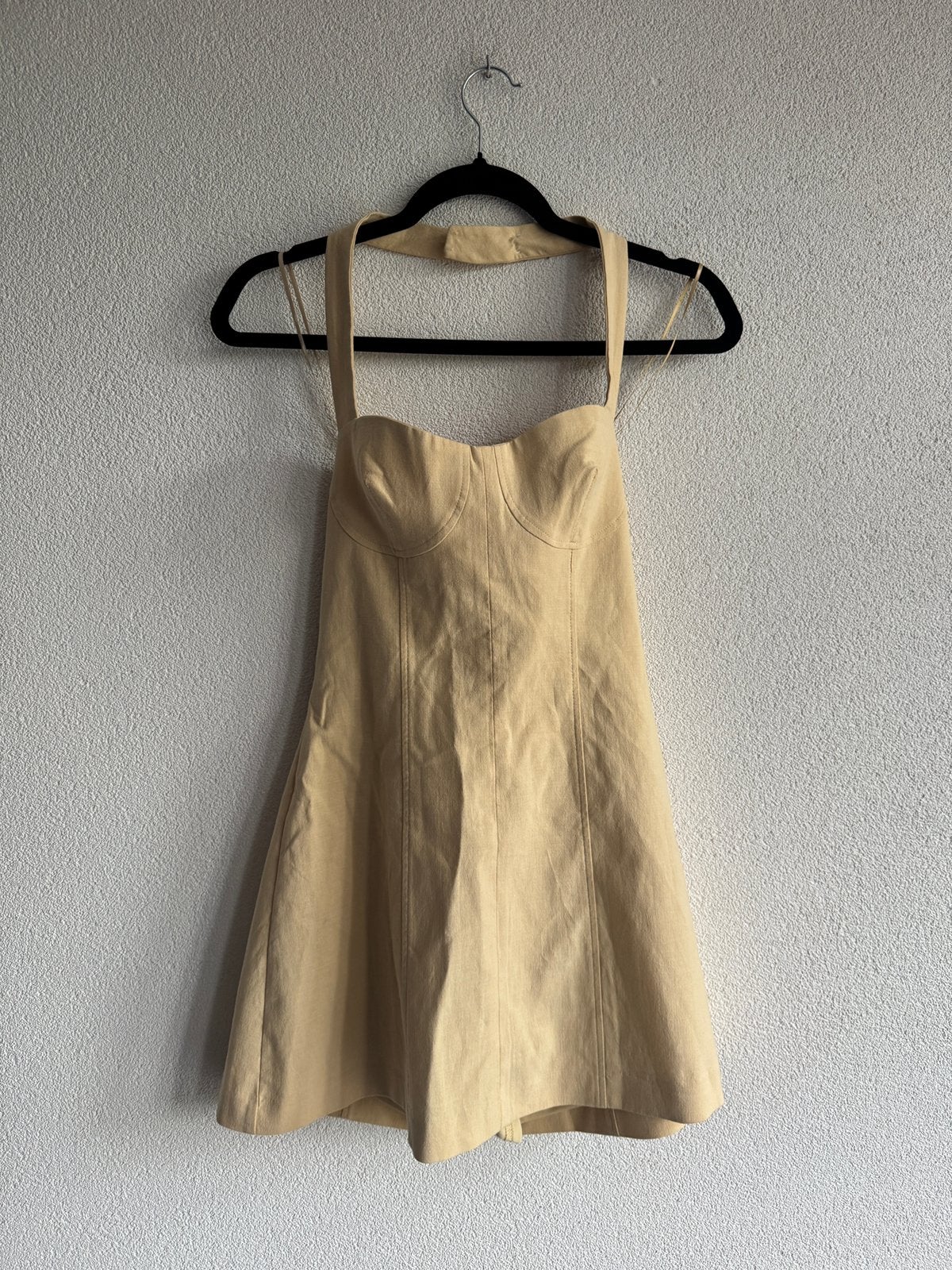 Zara botergele halter zomerse mini jurk, Kleding | Dames, Maat 38/40 (M), Ophalen of Verzenden, Zo goed als nieuw, Zara