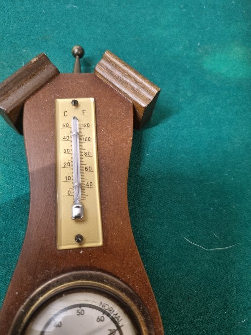 barometer vintage van hout, Ophalen of Verzenden, 'T Olde Gre-j, Info@toldegrej.nl, Endepoelstraat 20f Didam