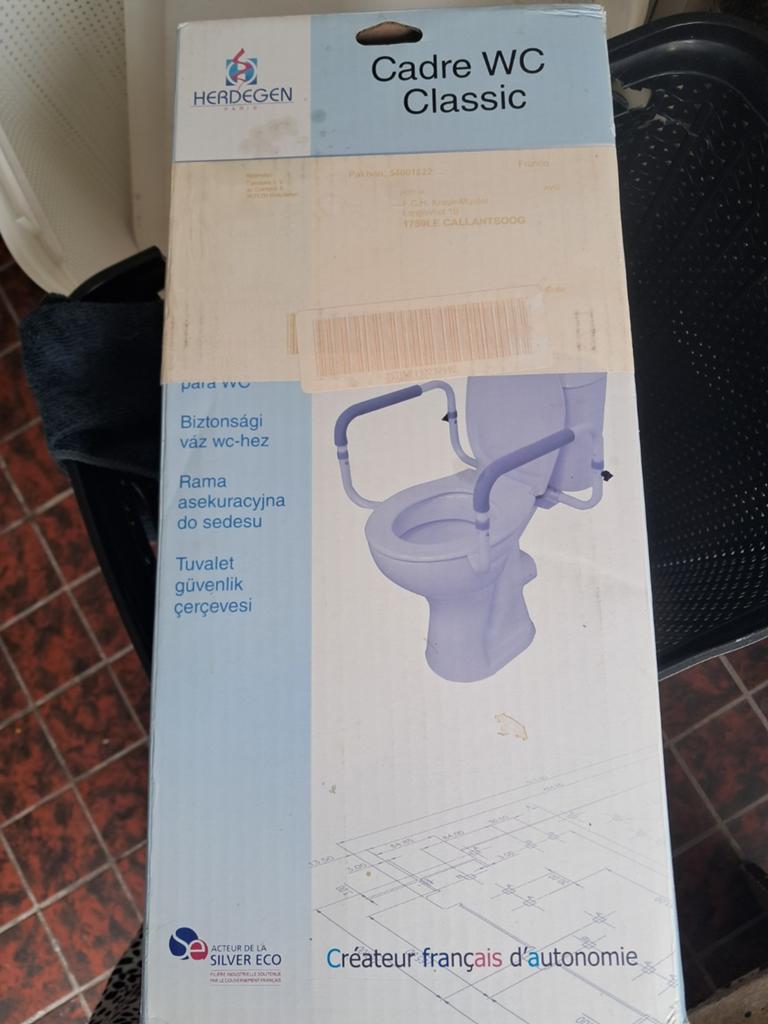 Herdegen Cadre WC Classic - Toiletsteun met armleuningen, Ophalen of Verzenden, Nieuw, Toilet