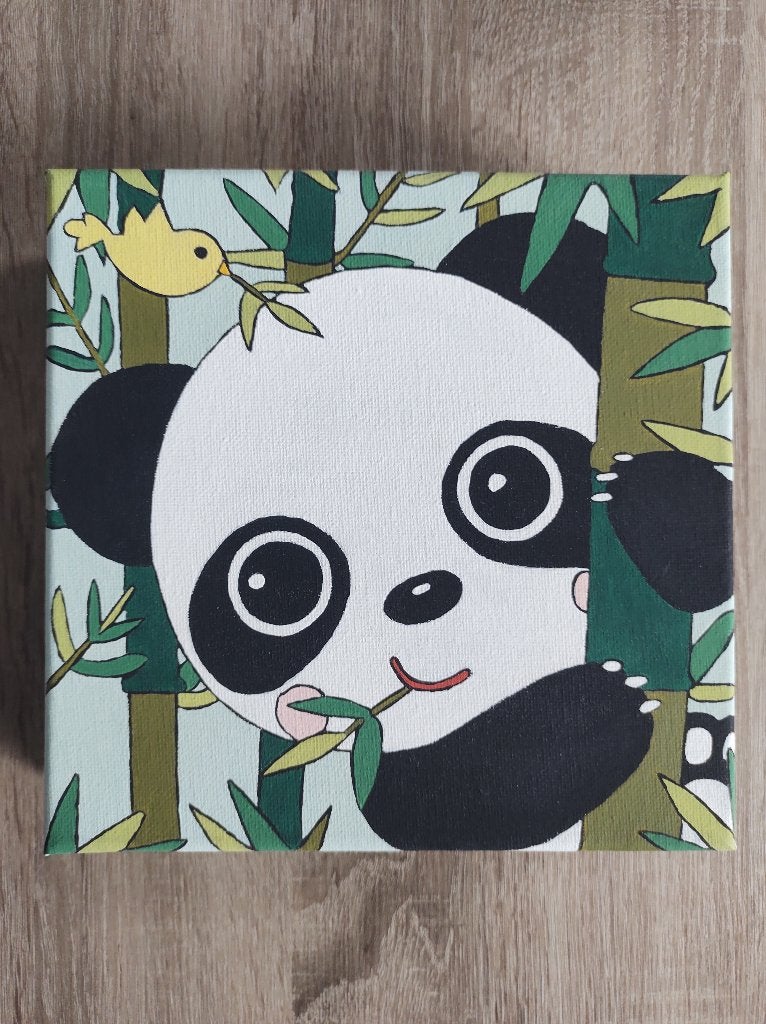 3 schilderijtjes voor op de kinderkamer op canvas, Ophalen of Verzenden, Zo goed als nieuw, Wanddecoratie