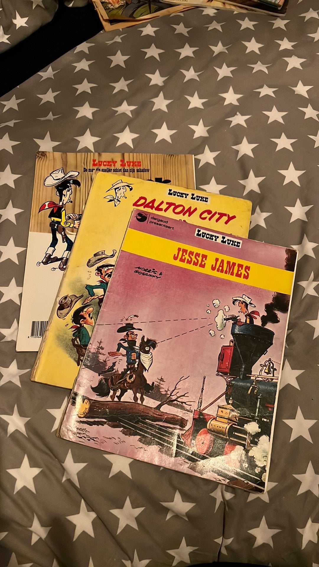 3 stripboeken van Lucky Luke, Meerdere stripboeken, Ophalen of Verzenden, Gelezen