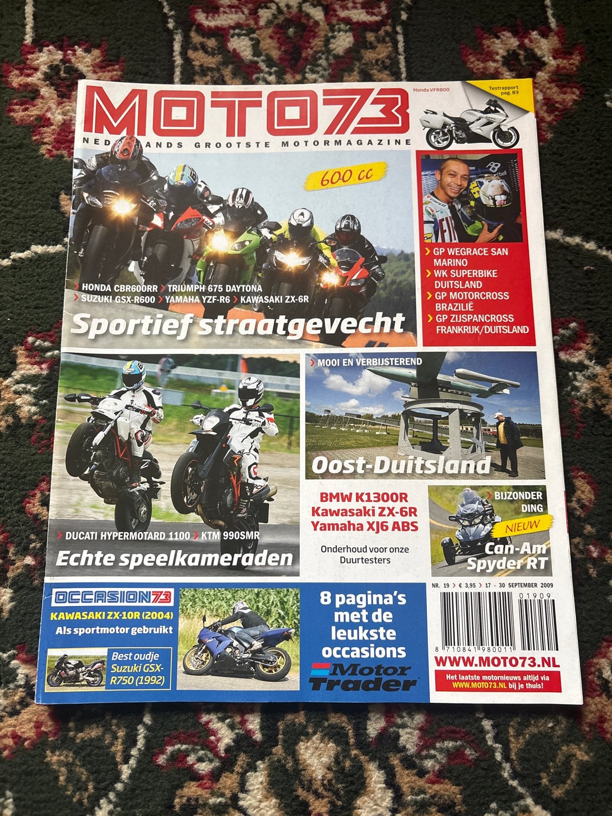 Moto73 - Nederlands Grootste Motormagazine - Nr. 19 2009, Ophalen of Verzenden, Gelezen, Overige typen