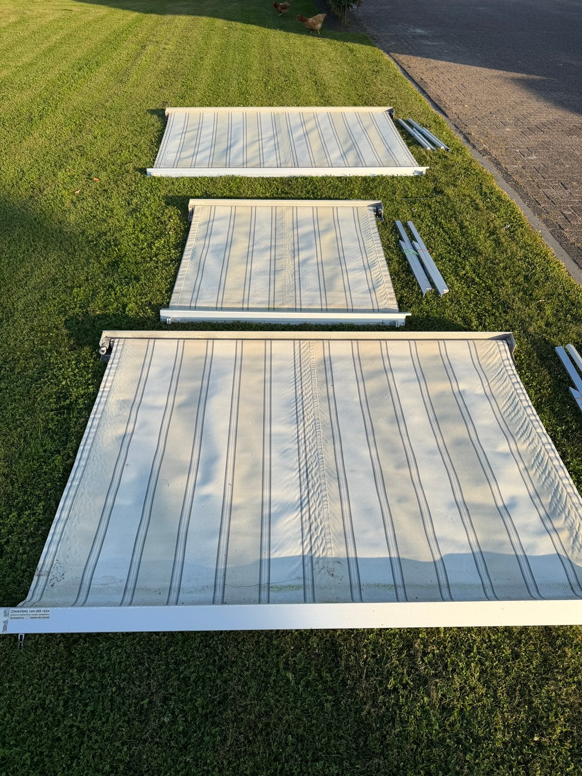 Zonwering 1x140cm, Ophalen, Gebruikt, Uitvalscherm