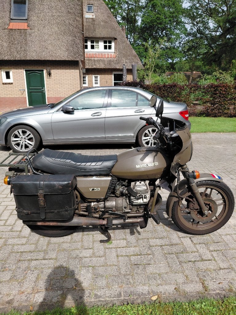 Moto Guzzi V50 Nato, 2 cilinders, Gebruikt, Particulier, Toermotor