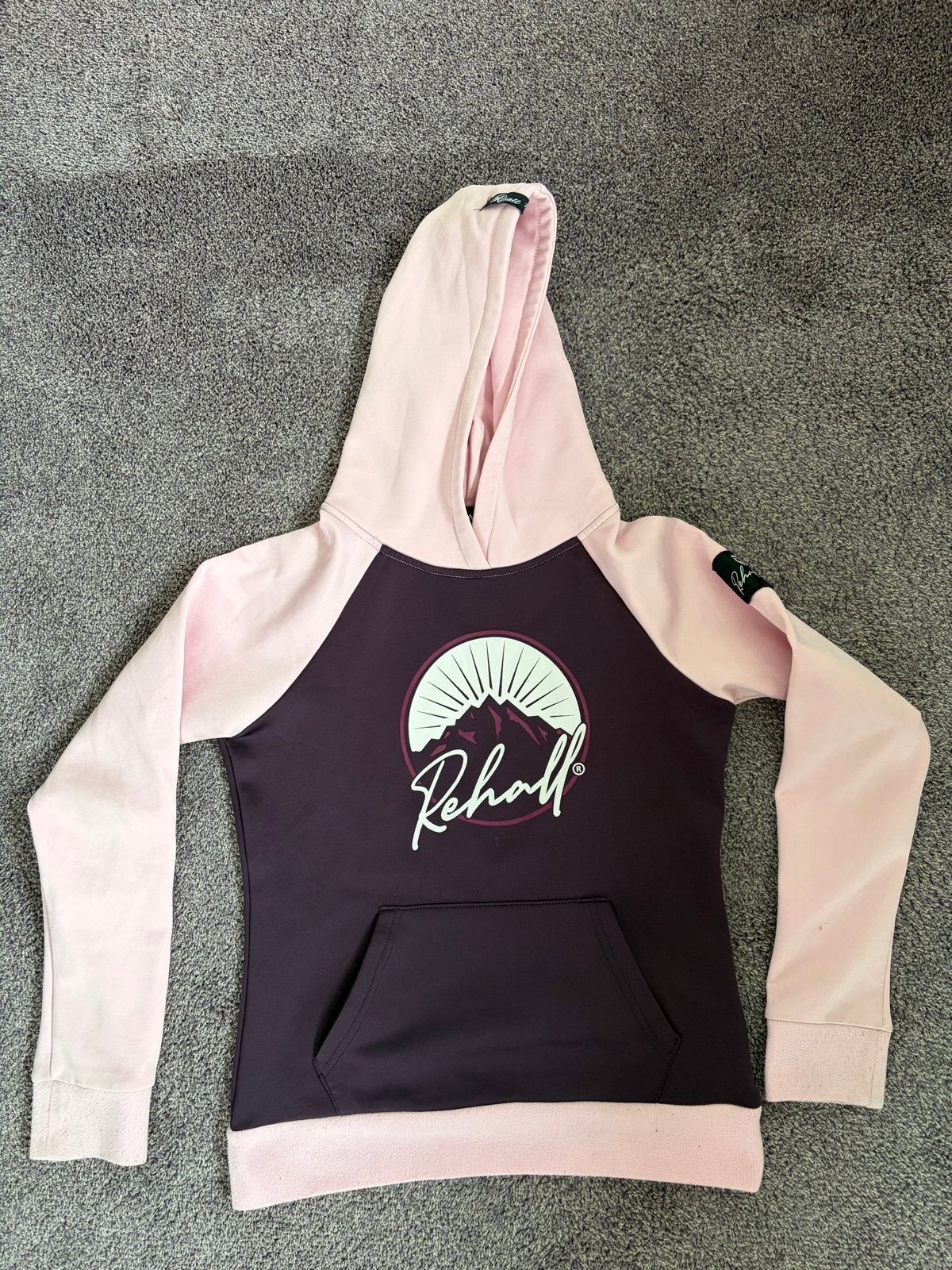 Rehall Aubergine/Roze Hoodie maat 152, Kinderen en Baby's, Ophalen of Verzenden, Gebruikt, Meisje, Trui of Vest