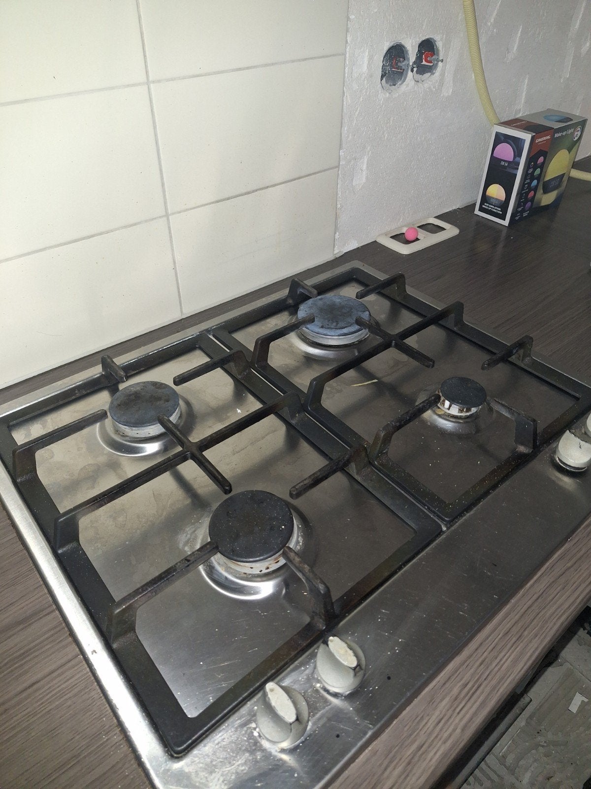 Inbouw gaskookplaat - 4 pitten, Ophalen, Gebruikt, 4 kookzones, Inbouw
