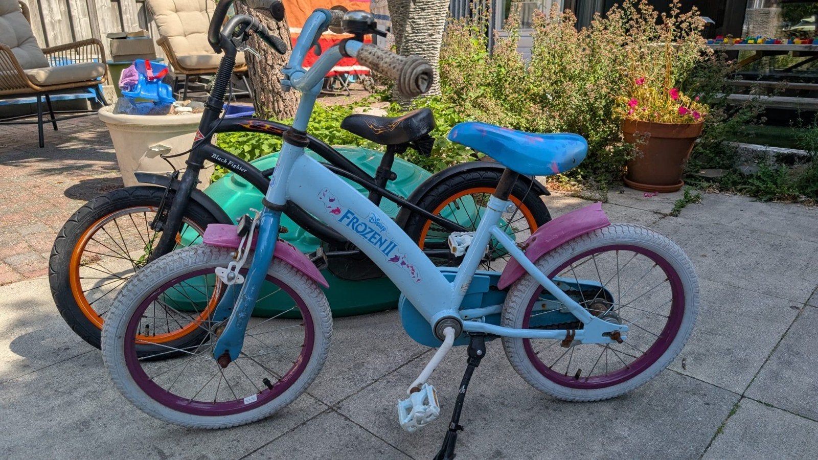 twee kinderfietsen aangeboden 16 inch jongen meisje, Ophalen, Gebruikt, 16 tot 20 inch