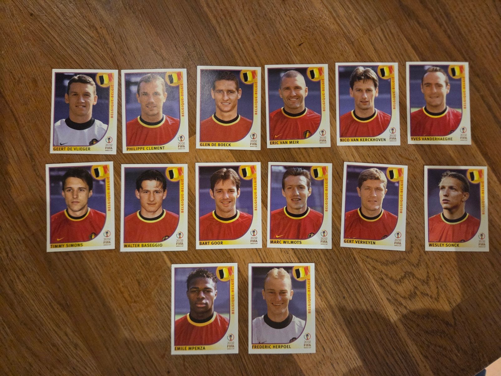 Panini WK 2002 België, Ophalen of Verzenden, Zo goed als nieuw, Buitenlandse clubs, Poster, Plaatje of Sticker