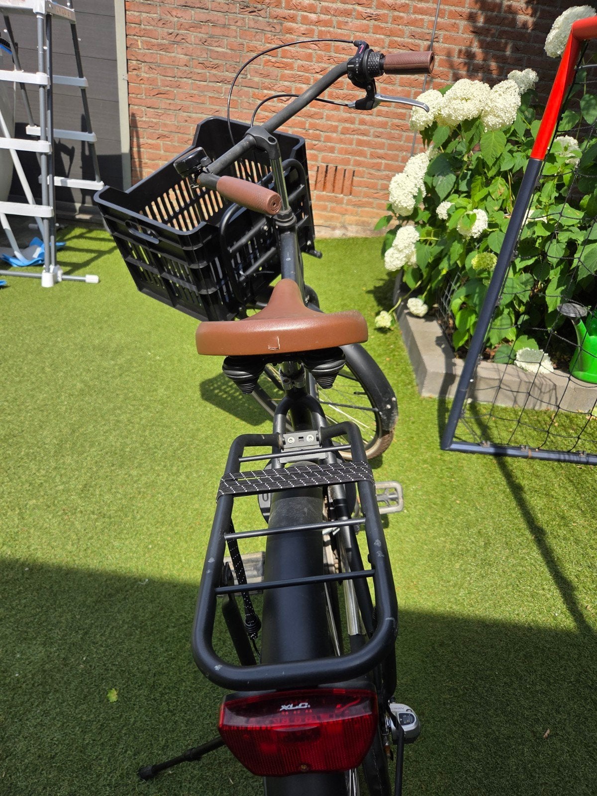Cortina fiets met mandje - Gebruikssporen, voorband kaal, Ophalen, Gebruikt, Overige merken