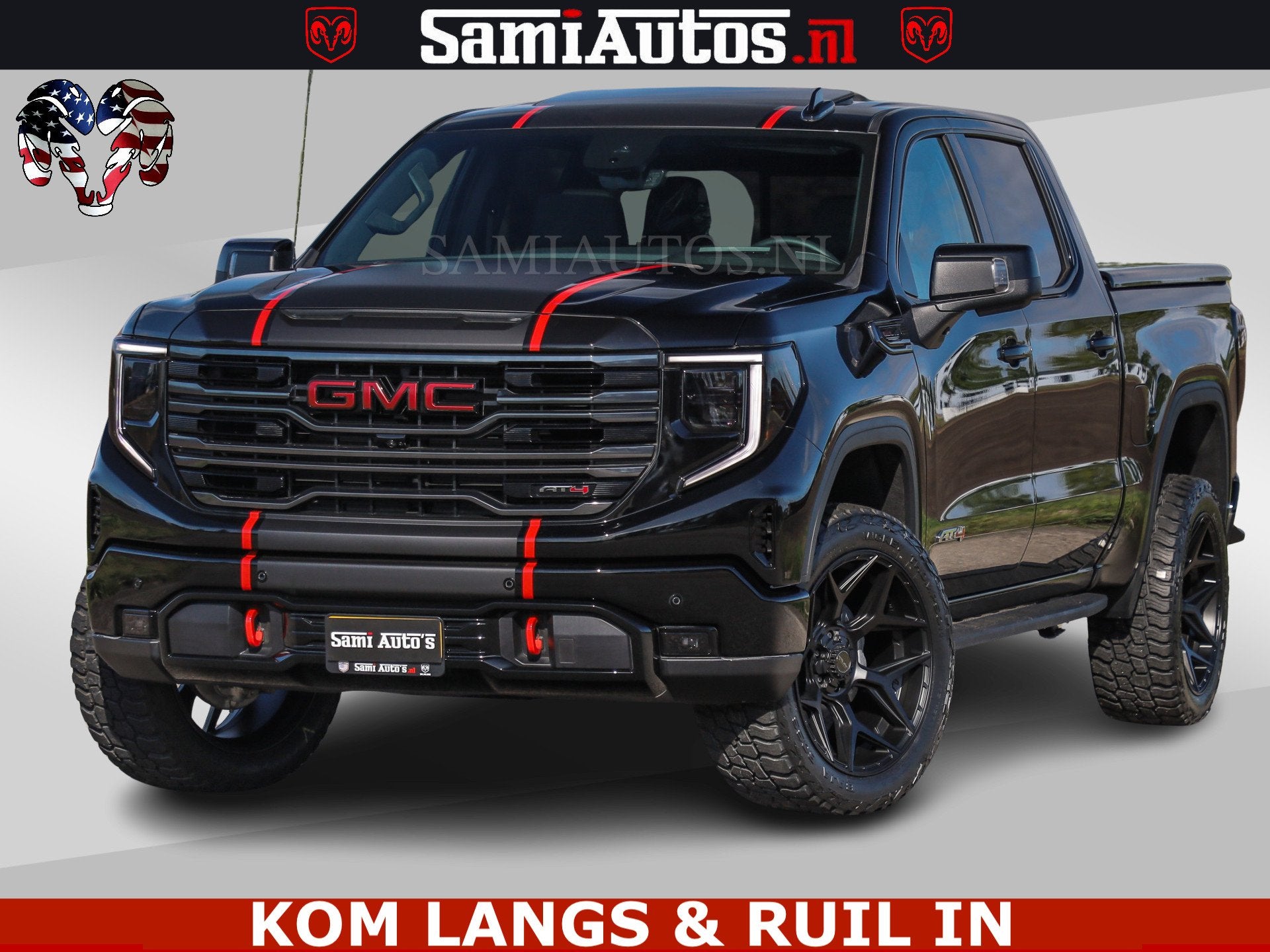 GMC Sierra AT4 6.2 V8 4X4 | VIRTUAL COCKPIT | LPG | HUD | BO, Automaat, Gebruikt, Met garantie (alle), Leder