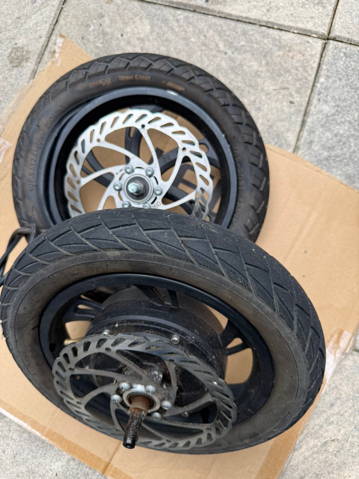 Te koop wielen van elektrische fiets Windgoo 12 inch, Minder dan 47 cm, Ophalen of Verzenden, Gebruikt, Overige merken