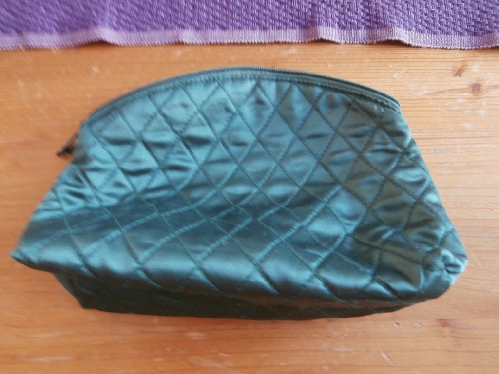 Toilettas groen blauw tas toiletspullen reistas, Sieraden, Tassen en Uiterlijk, Toilettassen, Ophalen of Verzenden, Zo goed als nieuw
