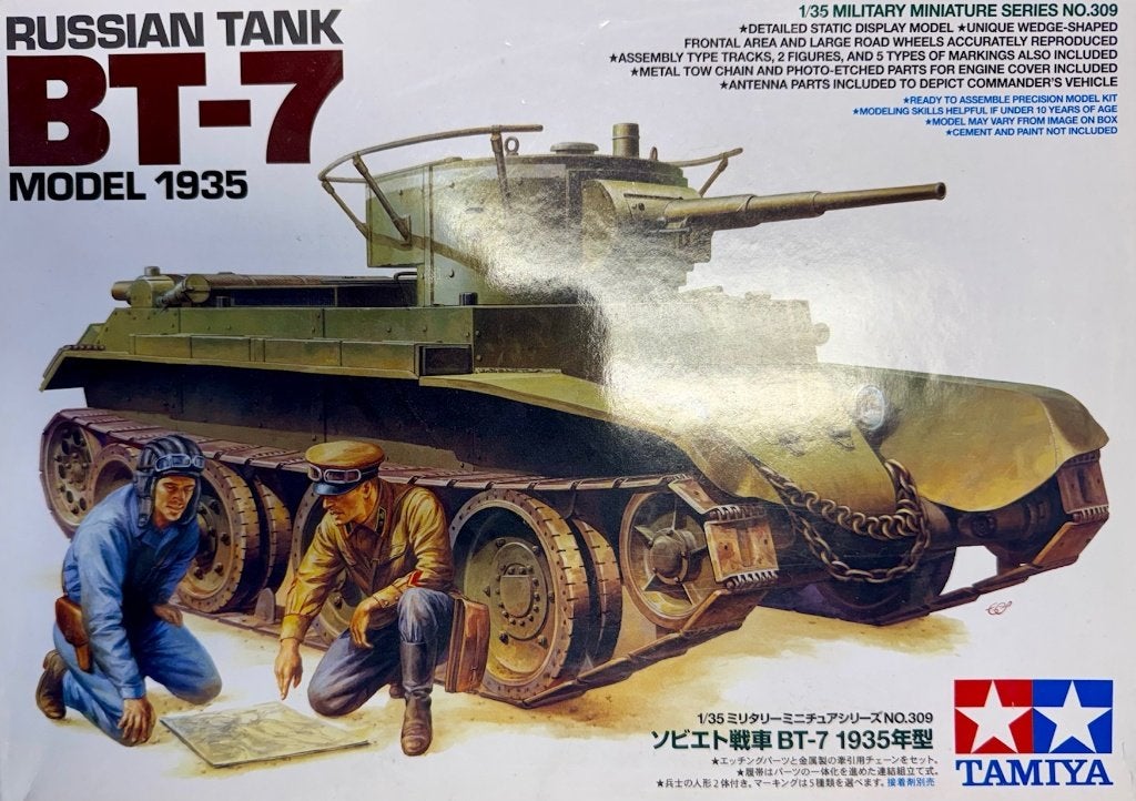 Coelianmodels, Tamiya 35309, BT-7 Model 1935, 1/35, € 62,99, Tank, 1:32 tot 1:50, Nieuw, Ophalen of Verzenden