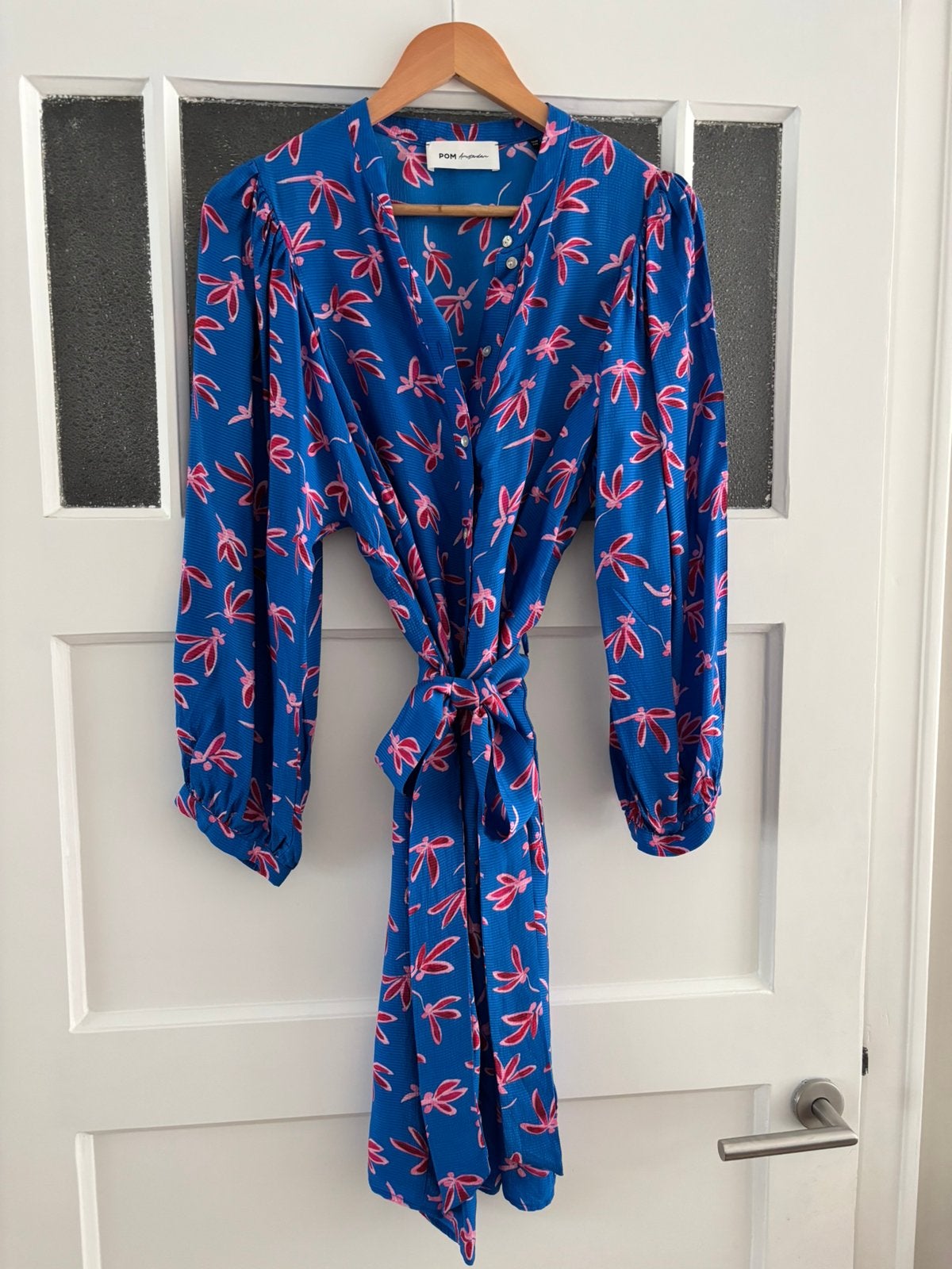 Jurk POM Amsterdam maat 42, Kleding | Dames, Jurken, Blauw, Maat 42/44 (L), Ophalen of Verzenden, Zo goed als nieuw