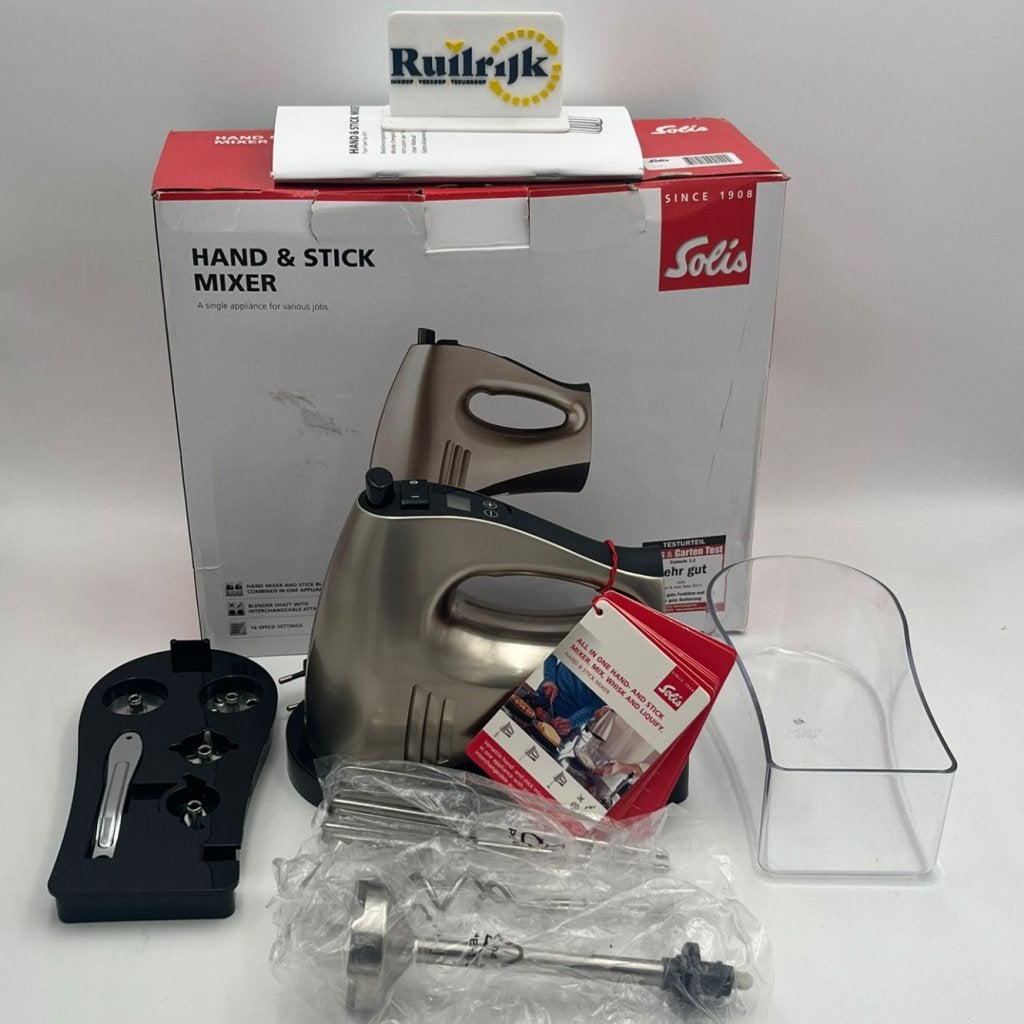 Solis Hand & Stickmixer 8371 Handmixer en Staafmixer - Nieuw, Ruilrijk, Zo goed als nieuw, Info@ruilrijk.nl, Neerstraat 60, 6041 KD Roermond