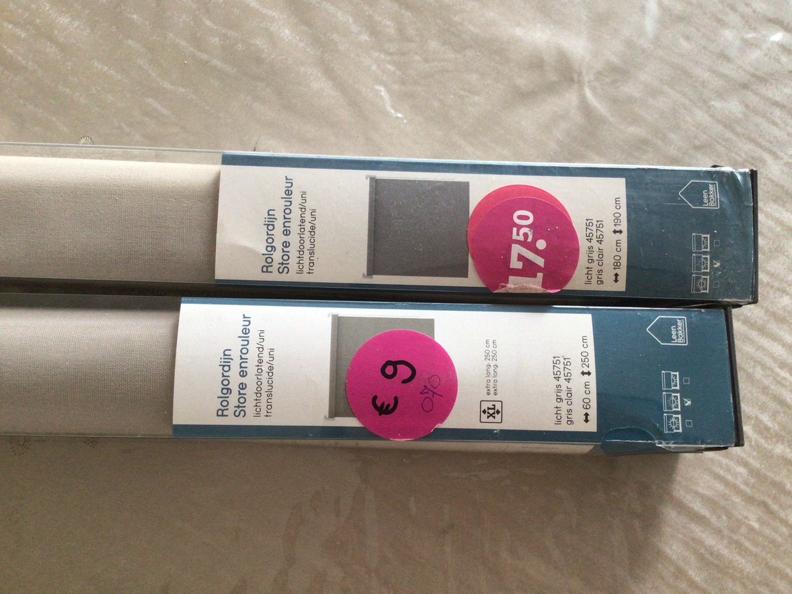 Rolgordijn twee stukken te koop nieuwe, Ophalen, Zo goed als nieuw