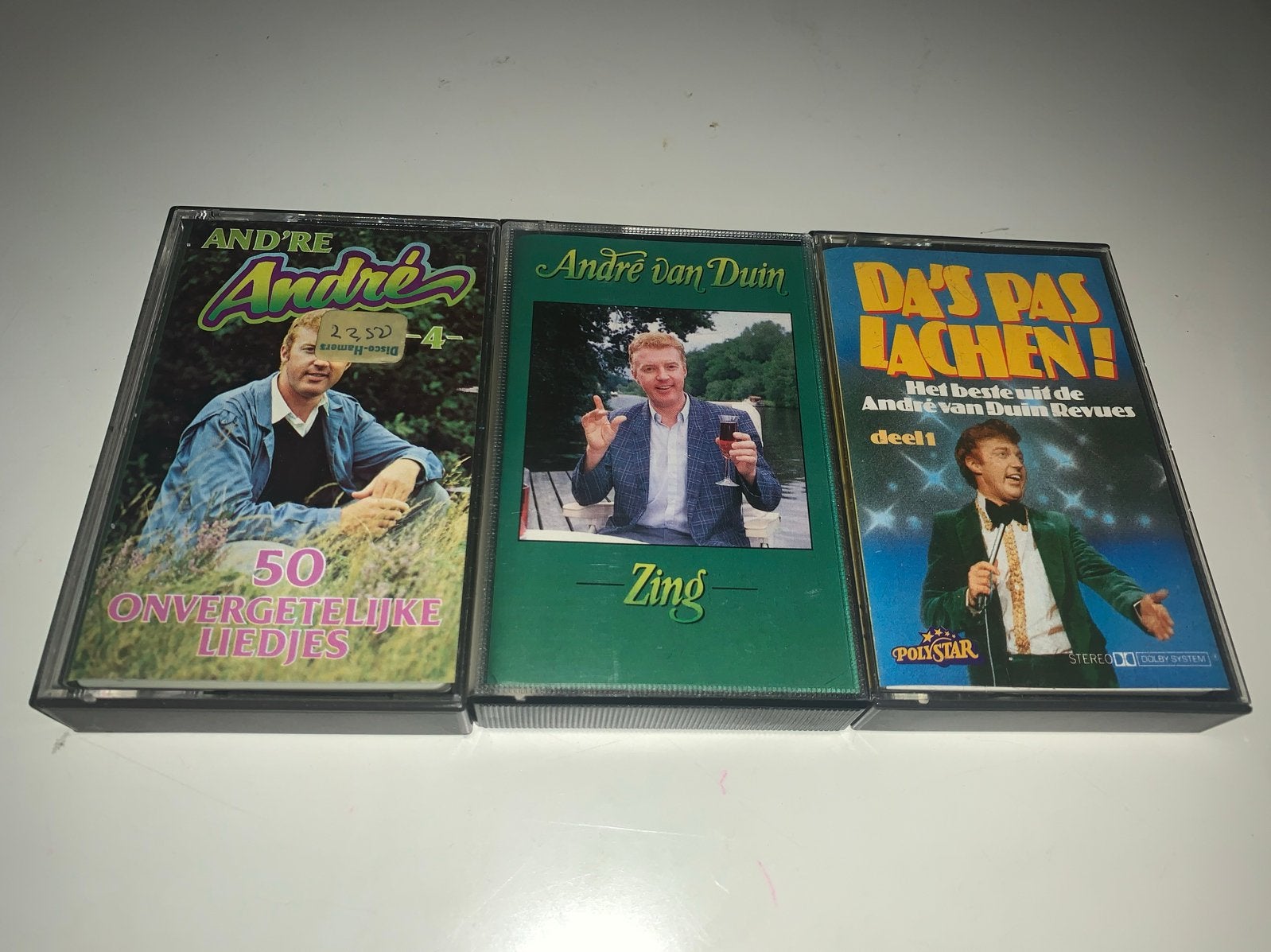 André van Duin Cassettes - 3 stuks, Cd's en Dvd's, Cassettebandjes, Gebruikt, 2 t/m 25 bandjes, Ophalen of Verzenden, Origineel