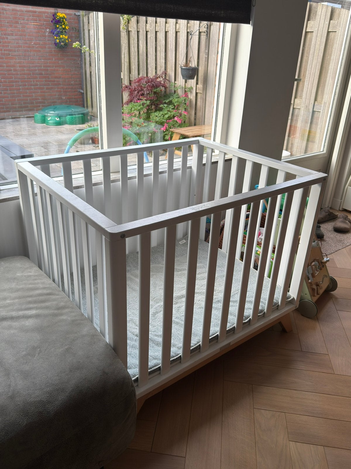 Bopita box wit - Lynn, Kinderen en Baby's, Boxen, Ophalen, Gebruikt, Vierkant, In hoogte verstelbaar