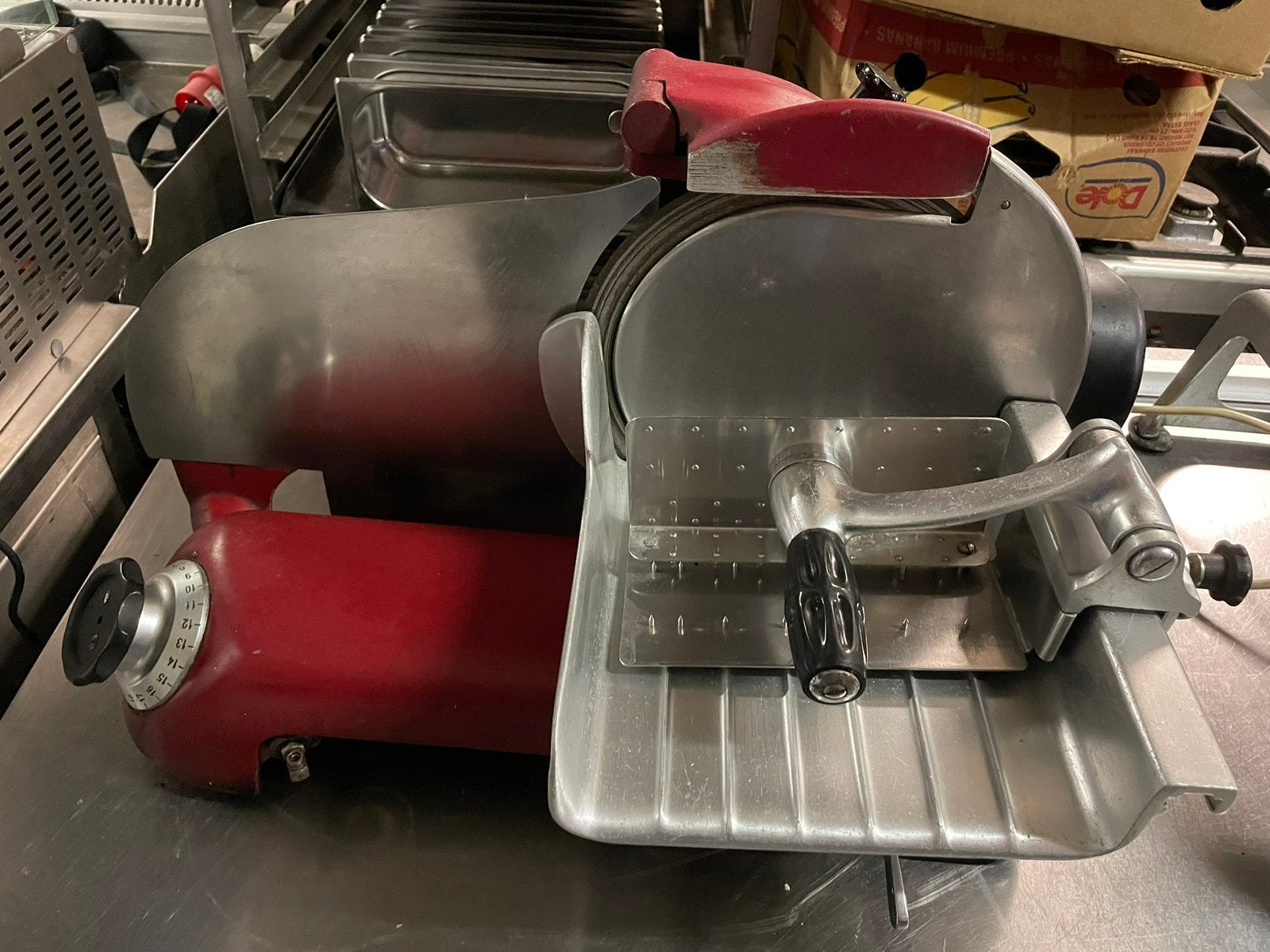 Snijmachine Berkel type 114, Gebruikt, Ophalen of Verzenden, Metaal, Snijmachine
