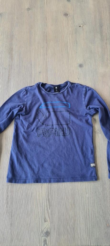 G-Star donkerblauwe longsleeve, maat 12 = 152, Gebruikt, Ophalen of Verzenden, Shirt of Longsleeve, G-Star Raw