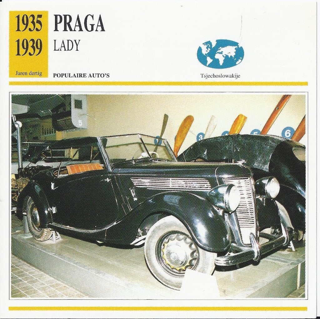 Kw02 autokaart praga lady, Ophalen of Verzenden, Zo goed als nieuw, Auto's