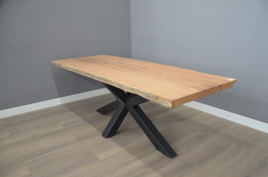Acacia boomstamtafel 240 cm - 2,4 m, Huis en Inrichting, Woonaccessoires | Overige, Nieuw, Hout, Industrieel, Verzenden