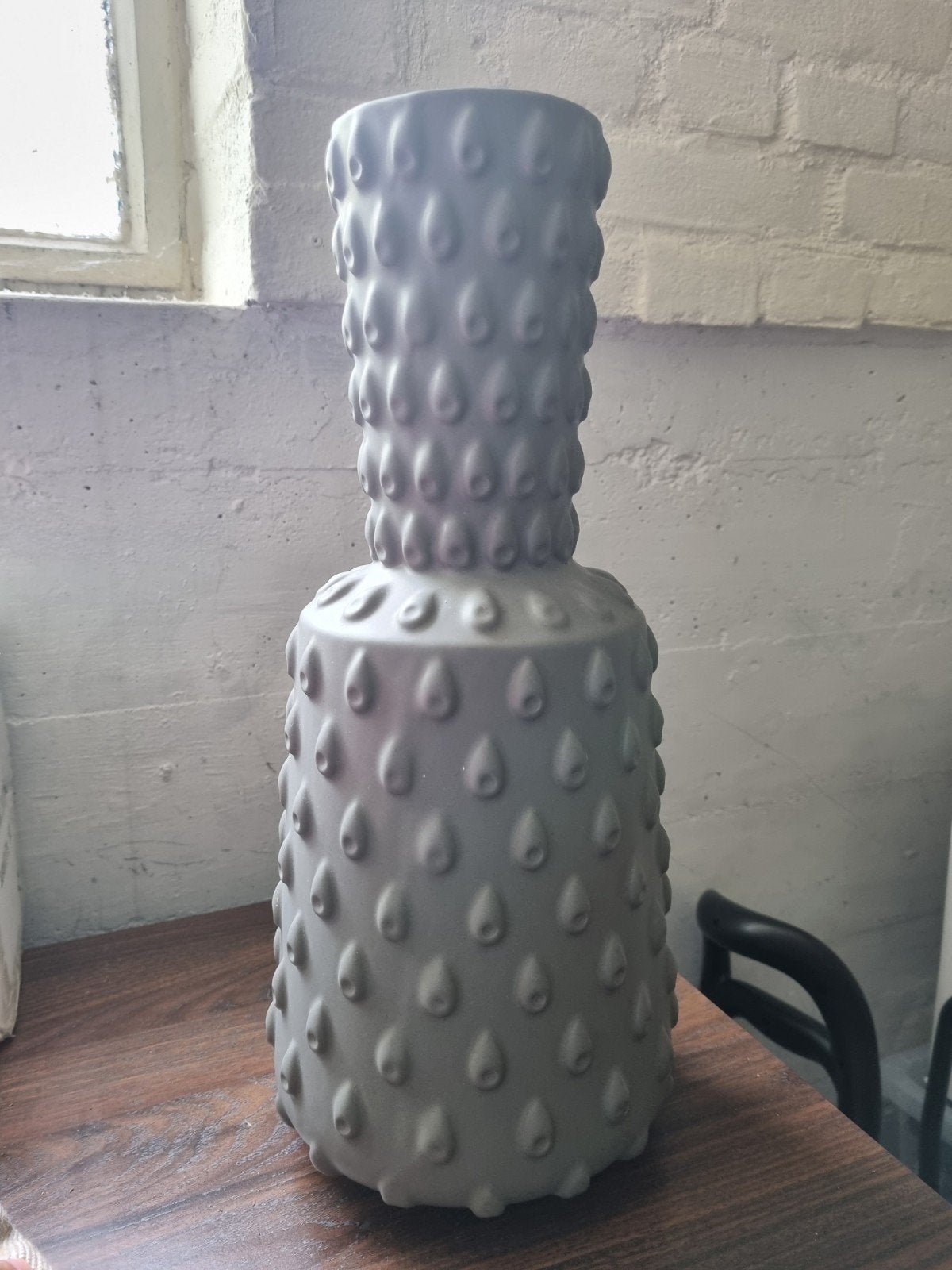 Keramische vaas, Ophalen, 30 cm, Natuurlijk materiaal, Zo goed als nieuw
